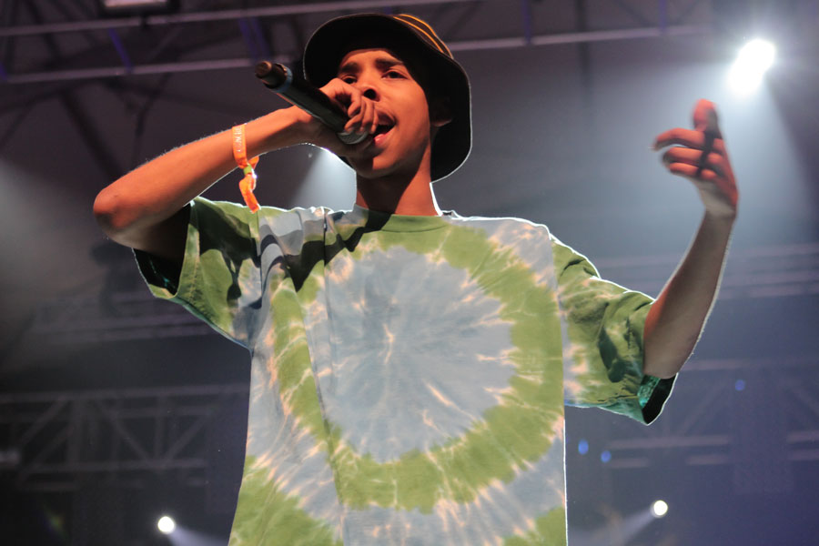Audience at a Earl Sweatshirt concert